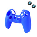 Capa protetora de silicone para Playstation 5 PS5 Controlador Antiderrapante Capa de borracha com 2 acessórios para o polegar Conjunto