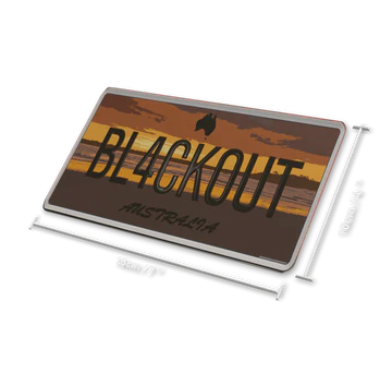 Blackout Plate Cover - European & Eua