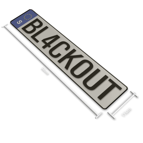 Blackout Plate Cover - European & Eua